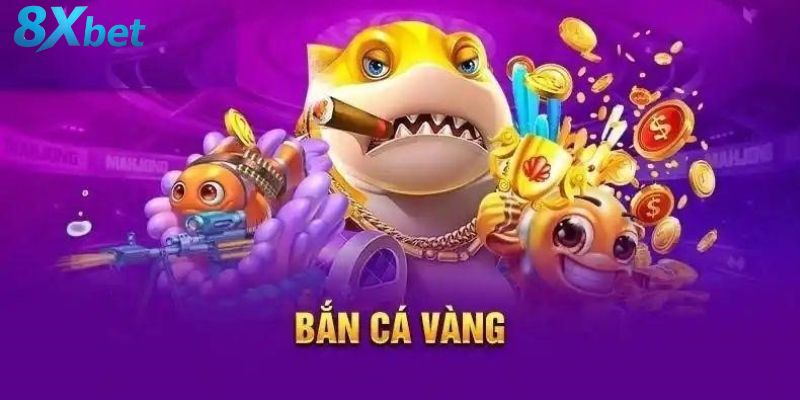 Người chơi đang bắn trúng cá vàng khổng lồ trong game Bắn Cá Vàng với hiệu ứng rực rỡ và phần thưởng lớn